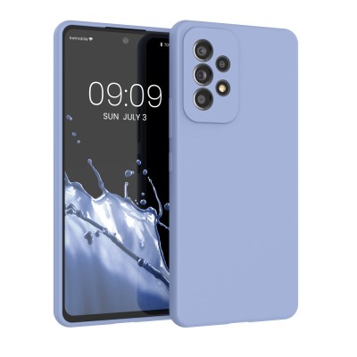 Husa Kwmobile pentru Samsung Galaxy A53 5G, Silicon, Albastru, 57835.58 foto