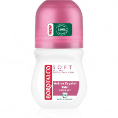 Borotalco Soft Talc & Pink Flower deodorant roll-on fară alcool 50 ml