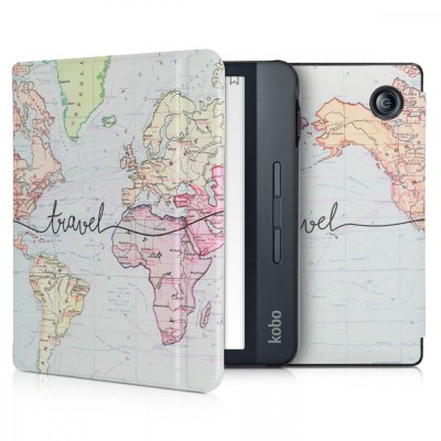 Husa pentru Kobo Libra H2O, Piele ecologica, Multicolor, 50300.05 foto