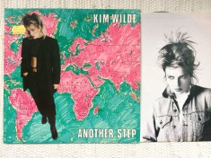 kim wilde another step 1986 album disc vinyl lp muzica synth pop electro cu insert MCA records VG++