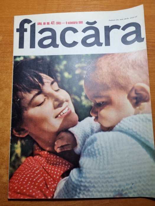 flacara 8 octombrie 1966-ceausescu la sarbatorea recoltei piata obor,vama veche