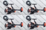 SET 4 Mulinete FL QFB6000 6 rulmenti pentru crap si DIVERSE CULORI, Baitrunner, Diamant Alb