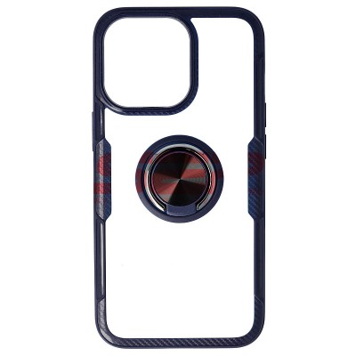 Toc TPU+PC Carbon Ring Case Apple iPhone 13 Pro Blue foto