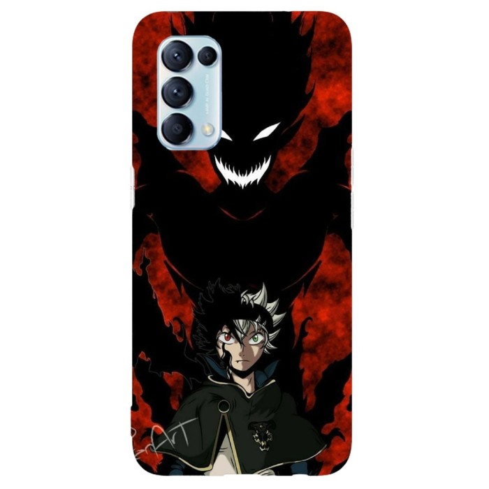 Husa compatibila cu Oppo A5 (2020) model Black Clover Astra&amp;#039;s Demons, Silicon, TPU, Viceversa
