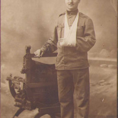 HST P223 Poză militar austro-ungar rănit 1914 Remetea Mică Timiș