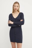 Abercrombie &amp; Fitch rochie culoarea bleumarin, mini, mulată, KI159-5073