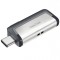 Memorie Externa USB-A 3.1 / USB-C SanDisk Ultra Dual, 128Gb SDDDC2-128G-G46