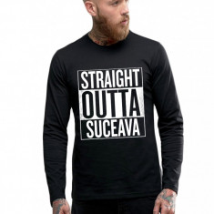 Bluza barbati neagra - Straight Outta Suceava - XL