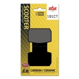SBS - Plăcuțe de fr&acirc;nă 191CT pentru scuter (Carbon / Ceramic)
