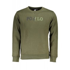 Bluza barbati cu imprimeu cu logo multicolor verde, 2XL