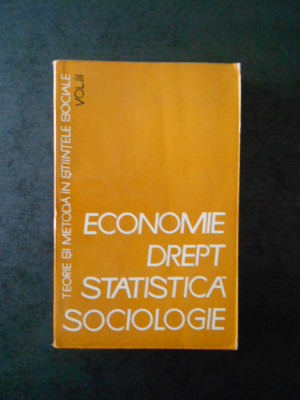 Economie, drept, statistica, sociologie volumul 3 (1966) foto