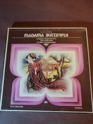 Puccini Madame/Madama Butterfly 3LP Box+booklet libretto Electrecord vinil foto
