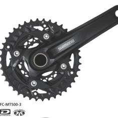 Angrenaj Pedalier Shimano Deore MTB, 40X30X22T, Brat 175MM,10 Viteze Pe Spate, F PB Cod:EFCMT500EX002X