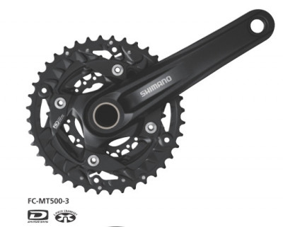 Angrenaj Pedalier Shimano Deore MTB, 40X30X22T, Brat 175MM,10 Viteze Pe Spate, F PB Cod:EFCMT500EX002X foto