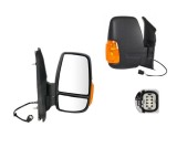 Oglinda exterioara Ford Transit/Tourneo, 01.2014-, Dreapta, reglare electrica; texturat; incalzita; scurt; geam convex; cromat; pliere electrica; 8 p, View Max