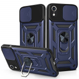 Husa Antisoc iPhone XR cu Protectie Camera Albastru TCSS