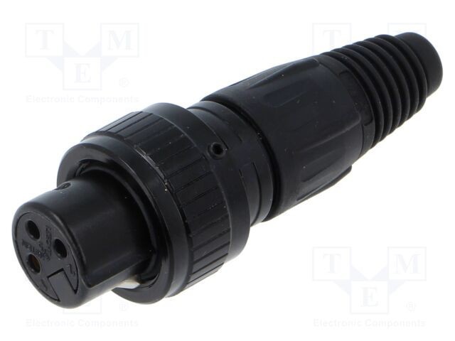 Conector XLR mamă 3 pini drept NEUTRIK X-SPEC pe cablu 3,5-8mm