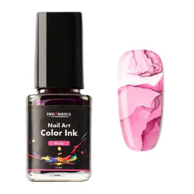 Nail art color Ink 12ml - Pink foto