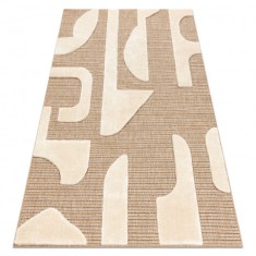 SPARK 0696A covor bej / cremă - Geometric, sisal, structural, 80x150 cm