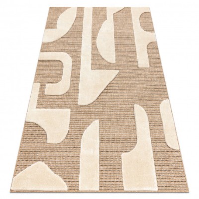 SPARK 0696A covor bej / cremă - Geometric, sisal, structural, 200x290 cm foto