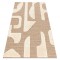 SPARK 0696A covor bej / cremă - Geometric, sisal, structural, 80x150 cm