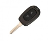 Carcasa cheie Topautochei&reg; pentru Dacia Duster Sandero Logan Renault Clio Captur Laguna Scenic, 2 butoane, lamela HU136TE, Oem