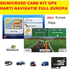 SD Card GPS HARTI Navigatie iGO PRIMO GPS AUTO DEDCATE,TELEFOANE GPS Europa 2023