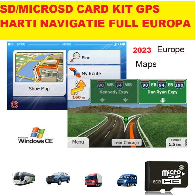 SD Card GPS HARTI Navigatie iGO PRIMO GPS AUTO DEDCATE,TELEFOANE GPS Europa 2023 foto