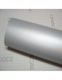 Folie carbon 3D Argintiu 1,27 x 2m
