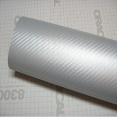Folie carbon 3D Argintiu 1,27 x 2m