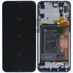 Huawei P smart Z (STK-L21) Y9 Prime 2019 (STK-L21) Capac frontal al modulului de afișare + LCD + digitizer + baterie albastru safir 02352RXU
