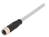 Conector M8 3-PIN Drept cu Cablu 0.5m PVC