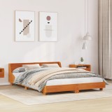 VidaXL Cadru de pat fără saltea, maro ceruit 140x200 cm lemn masiv pin