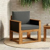 vidaXL Canapea Medie pentru Exterior Lemn Solid de Acacia natural 3438821