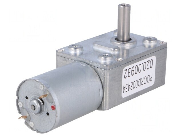 Motor DC cu Angrenaj Melcat 3-9V 1A Ax Crestătură D 37:1
