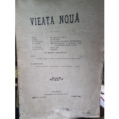 Revista Vieata Noua Nr. 4 aprilie 1909