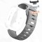Curea silicon, compatibila Huawei Watch Fit 1, cu adaptor dedicat, Silver Whisper