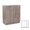 Comodă Miami cu 1 ușă și 4 sertare 80x92 cm stejar York-stejar York