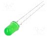 Dioda LED 5mm, verde, convex, 3.1...3.6V, OPTOSUPPLY - OSG59A5A34A1-Z3