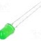 Dioda LED 5mm, verde, convex, 3.1...3.6V, OPTOSUPPLY - OSG59A5A34A1-Z3