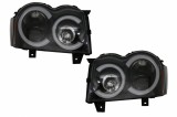 Faruri Angel Eyes TUB LED Jeep Grand Cherokee WK (2005-2008) Negru Performance AutoTuning, KITT