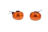 Set 2 lampi semnalizare cu bec, prindere sub carena ghidon scutere/atv, sticla p... Cod Produs: MX_NEW AL70241