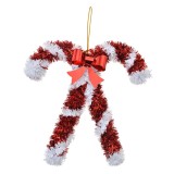 Cumpara ieftin Ornament brad Acadele alba rosie 16x2x17 cm