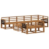 vidaXL Set de canapele de exterior 9 pcs natural Lemn Solid de Acacia 3385330