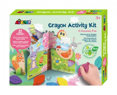 Kit de activitati cu creioane colorate - Distractie in 4 anotimpuri foto