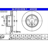 Disc frana ATE 24.0122-0238.1