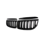 Cumpara ieftin Grile Centrale Duble Pentru BMW Е90 Е91 05-08 Inainte de Facelift Lucios Negru
