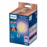 Cumpara ieftin Bec LED RGB inteligent Philips Filament Globe G95, Wi-Fi, E27, 6.3W (40W), 470