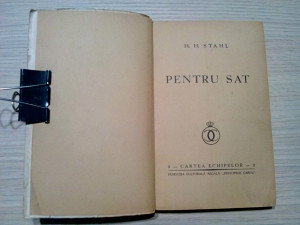HENRI H. STAHL - Pentru Sat - Cartea Echipelor / 2 - 1939, 194 p., Alta  editura | Okazii.ro