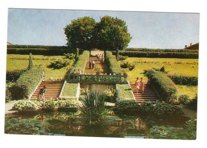 CPIB 23504 CARTE POSTALA - AVRIG. VEDERE DIN PARC, RPR, CIRCULATA, 1964, STAMPILE, TIMBRU